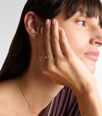 Cablespira® Micro 18kt gold ring with diamonds | David Yurman