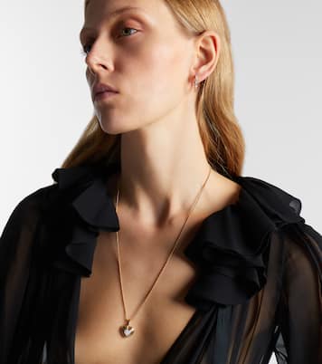 Puffy Heart Amulet 18kt gold (750/1000) pendant with diamonds | David Yurman