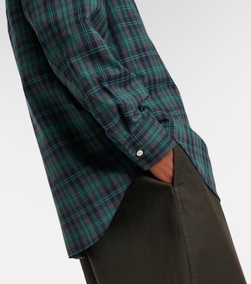 Checked oversized wool-blend shirt | Róhe
