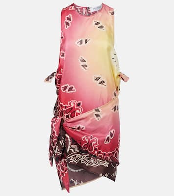 Printed silk minidress | The Attico
