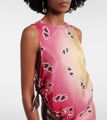 Printed silk minidress | The Attico