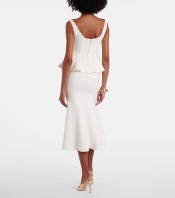 Midirock aus Crêpe | Roland Mouret