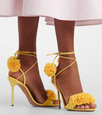 Sandalen Cherry Kiss mit Leder | Aquazzura