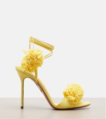 Sandalen Cherry Kiss mit Leder | Aquazzura