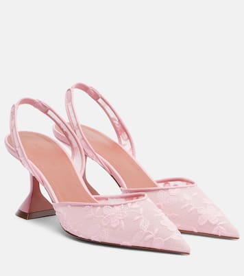 Escarpins slingback Holli en dentelle | Amina Muaddi