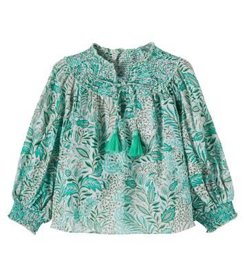 Ysee printed cotton blouse | Poupette St Barth Kids