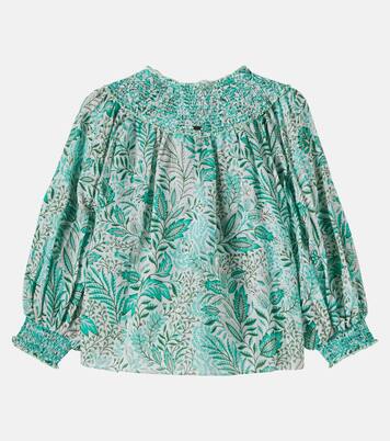 Ysee printed cotton blouse | Poupette St Barth Kids
