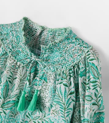 Ysee printed cotton blouse | Poupette St Barth Kids