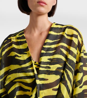 Animal-print cotton muslin minidress | The Attico