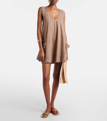 Besticktes Minikleid aus Baumwolle | Juliet Dunn