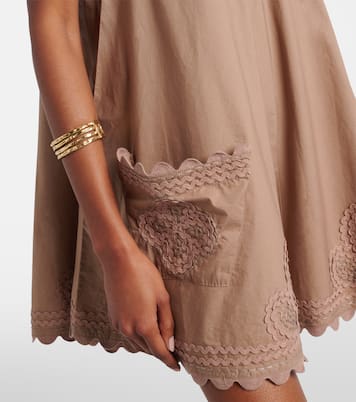 Besticktes Minikleid aus Baumwolle | Juliet Dunn