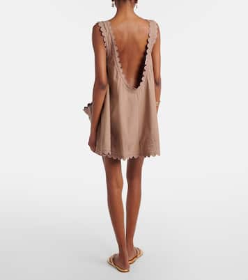 Besticktes Minikleid aus Baumwolle | Juliet Dunn