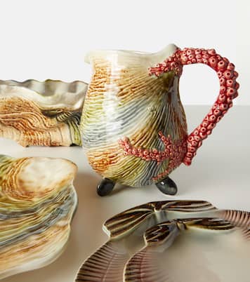 Oyster earthenware pitcher | Bordallo Pinheiro