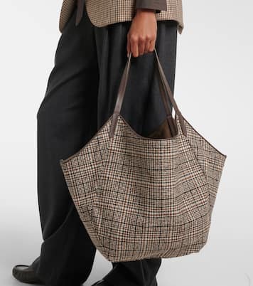 Medium suede tote bag | Brunello Cucinelli