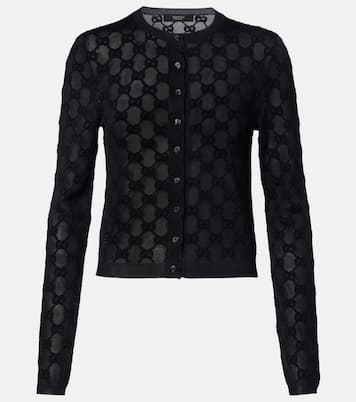 Cardigan GG aus Crêpe | Gucci