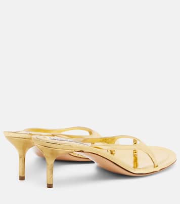 Metallic leather thong sandals | Acne Studios