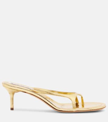 Metallic leather thong sandals | Acne Studios