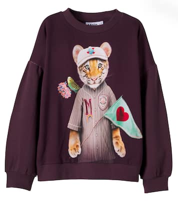 Maxi printed cotton jersey sweatshirt | Molo