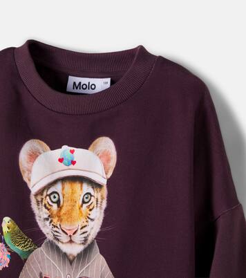 Maxi printed cotton jersey sweatshirt | Molo