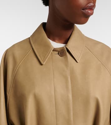 Amaya belted leather car coat | The Row
