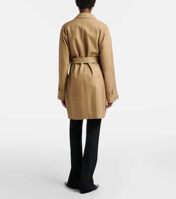 Amaya belted leather car coat | The Row