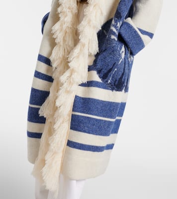 Poppy Garden fringed jacquard coat | Dorothee Schumacher