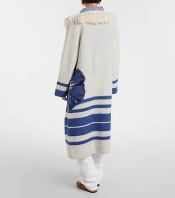 Poppy Garden fringed jacquard coat | Dorothee Schumacher