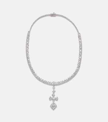 Y-Couture 18kt white gold pendant necklace with diamonds | Yeprem
