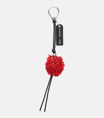 Lion beaded crochet bag charm | Loewe