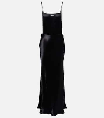 Satin slip dress | Miu Miu