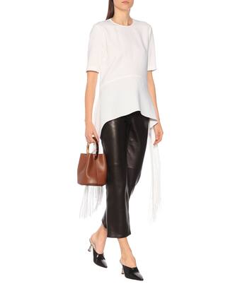 Fringed crêpe top | Stella McCartney