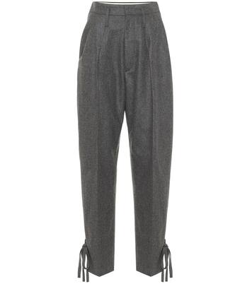 Pantalon Racomisl à taille haute en laine | Isabel Marant
