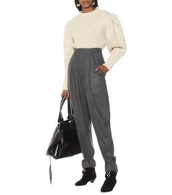 Pantalon Racomisl à taille haute en laine | Isabel Marant