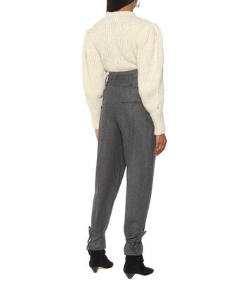 Pantalon Racomisl à taille haute en laine | Isabel Marant