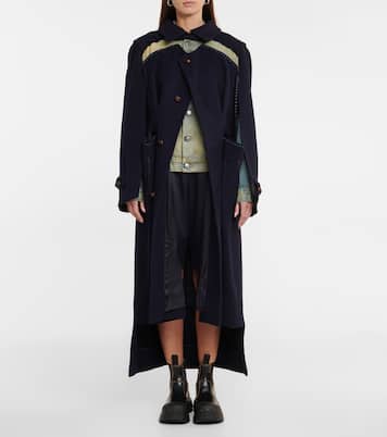 Mantel aus Wolle und Denim | Maison Margiela