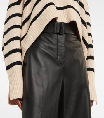 Jupe-culotte Taja en cuir | Joseph