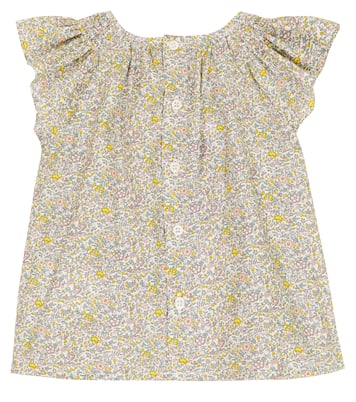 Vestido de algodón floral | Bonpoint