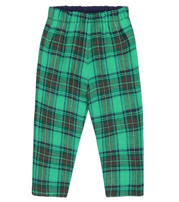 Baby Dandy checked linen pants | Bonpoint