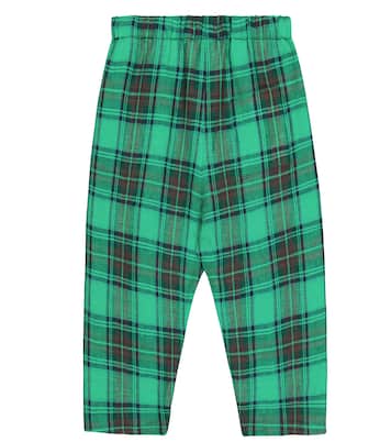 Baby Dandy checked linen pants | Bonpoint