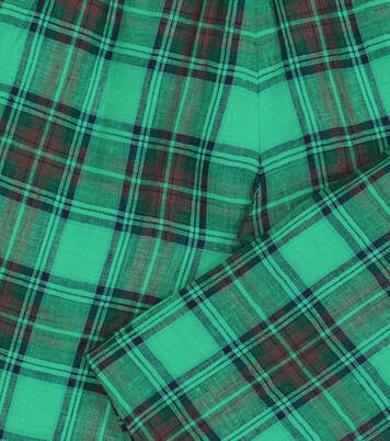 Baby Dandy checked linen pants | Bonpoint