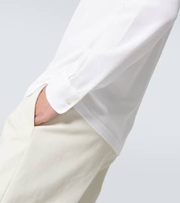 Cotton long-sleeved polo sweater | Loro Piana