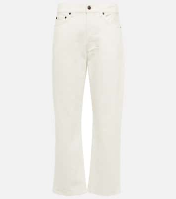 Jeans rectos Lesley de tiro medio | The Row