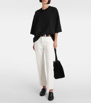 Jeans rectos Lesley de tiro medio | The Row