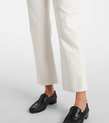 Jeans rectos Lesley de tiro medio | The Row