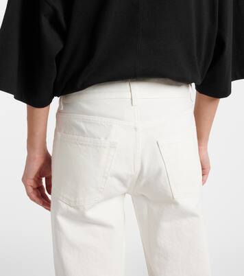 Jeans rectos Lesley de tiro medio | The Row