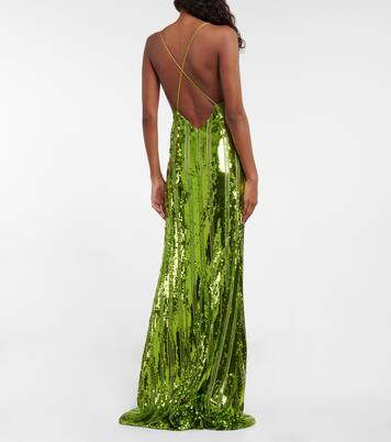 Robe longue Kate à sequins | Galvan