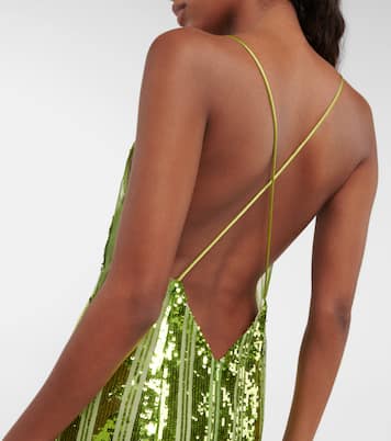 Robe longue Kate à sequins | Galvan