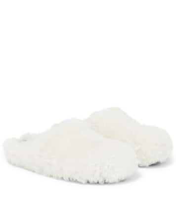 Sabot shearling slippers | Marni