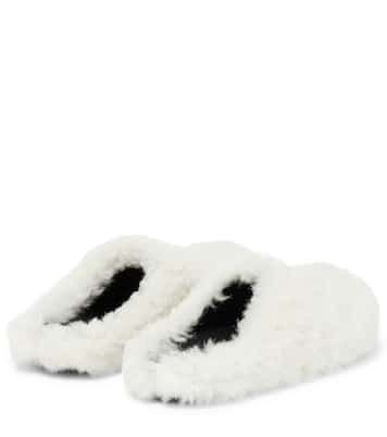 Sabot shearling slippers | Marni