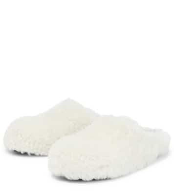 Sabot shearling slippers | Marni